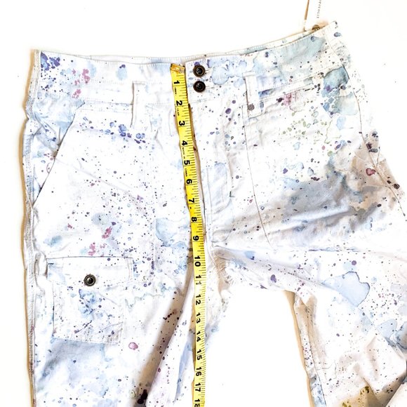 NWT anthropologie wanderer watercolor cargo pants - Picture 9 of 9